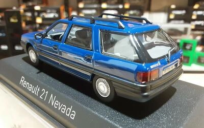 NOREV 1/43 - RENAULT 21 NEVADA SW - BLUE - 1998
