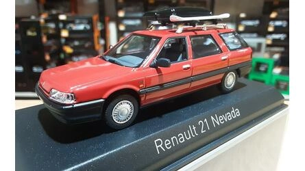 NOREV 1/43 - RENAULT 21 NEVADA SW WITH ACESSOIRES - RED - 19