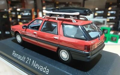 NOREV 1/43 - RENAULT 21 NEVADA SW WITH ACESSOIRES - RED - 19