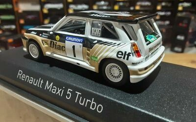 NOREV 1/43 - RENAULT 5 MAXI TURBO - Nº 1 - WINNER RALLY DU V
