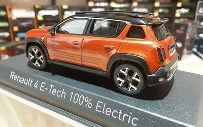 NOREV 1/43 - RENAULT R4 E-TECH - 2025 - TERRACOTTA BROWN