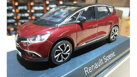NOREV 1/43 - RENAULT SCÉNIC - 2016 - DARK RED  BLACK