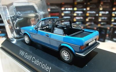 NOREV 1/43 - VW GOLF CABRIOLET - 1982 - MONACO BLUE