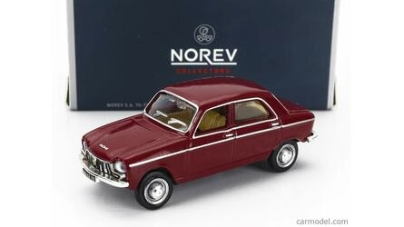 NOREV 1/87 - PEUGEOT 204 - ALGUE BRUNE - 1966
