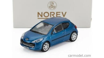 NOREV 1/87 - PEUGEOT 207 PREMIUM PACK - 2007 - AEGEAN BLUE