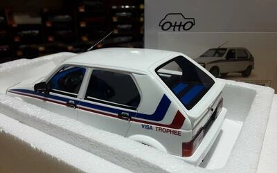 OTTO MOBILE 1/18 - CITROEN VISA TROPHEO  GR. B - 1993 - WHIT