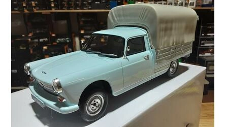 OTTO MOBILE 1/18 - PEUGEOT 404 PICK-UP BACHE - 1967 - BLUE