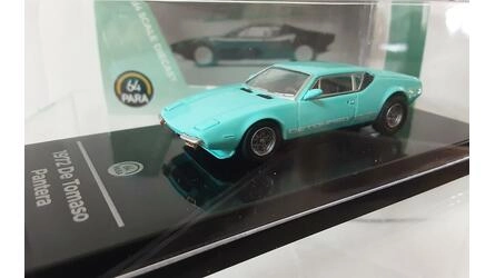 PARA 1/64 - DE TOMASO PANTERA - VERDE AQUA - LIGHTS DOWN - 1