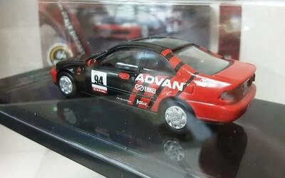 PARA 1/64 - HONDA CIVIC EJ1 COUPE ADVAN - 1995 - RED/BLACK