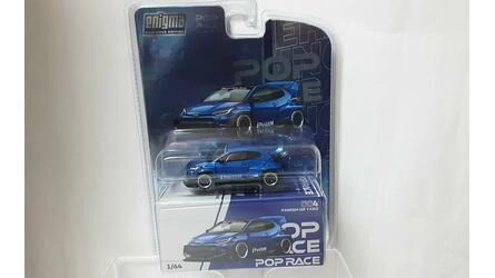 POP RACE 1/64 - TOYOTA YARIS GR PANDEM - METALLIC BLUE