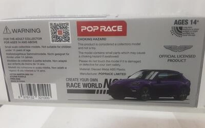 POP RACE 1/64 - ASTON MARTIN DBX 707 - STORM PURPLE