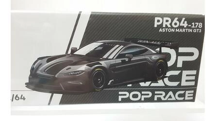 POP RACE 1/64 - ASTON MARTIN  GT3 - CARBON EDITION