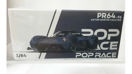 POP RACE 1/64 - ASTON MARTIN VALKYYRIE - SATIN MARINA BLUE