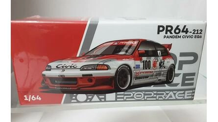 POP RACE 1/64 - HONDA CIVIC EG6 PANDEM - IDEMITSU MOTION INF