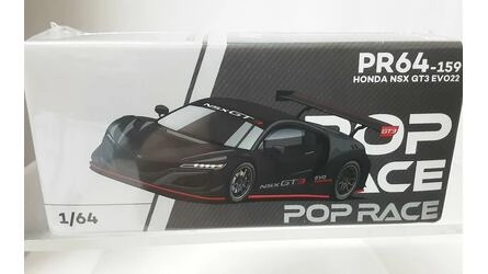POP RACE 1/64 - HONDA NSX GT3 EVO22 - CARBON EDITION