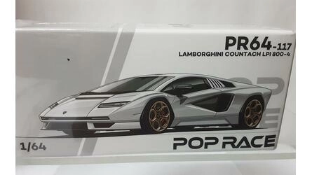 POP RACE 1/64 - LAMBORGHINI COUNTACH LPI 800-4 - BIANCO SIDE