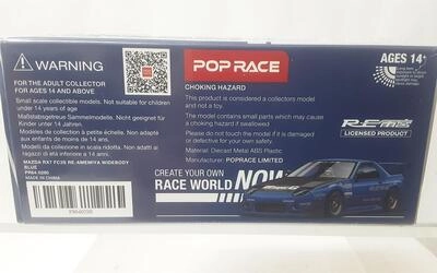 POP RACE 1/64 - MAZDA RX7 FC3S RE-AMEMIYA - BLUE