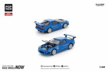 POP RACE 1/64 - MAZDA RX7 FC3S RE-AMEMIYA - BLUE