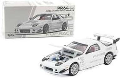 POP RACE 1/64 - MAZDA RX7 FC3S RE-AMEMIYA - WHITE
