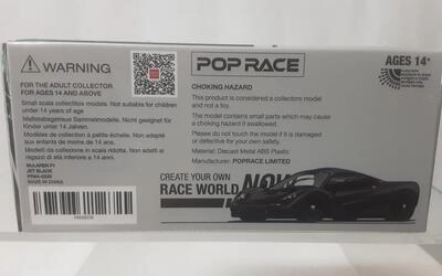 POP RACE 1/64 - MCLAREN F1 - JET BLACK