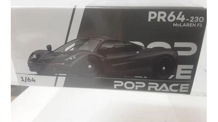 POP RACE 1/64 - MCLAREN F1 - JET BLACK