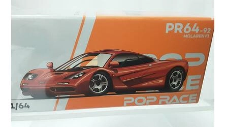 POP RACE 1/64 - MCLAREN F1 - ORANGE
