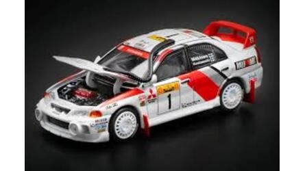 POP RACE 1/64 - MITSUBISHI LANCER EVO IV - Nº 1 RALLY SAFARI