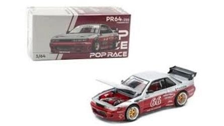 POP RACE 1/64 - NISSAN SILVIA PANDEM S13 - MOONTECH - RED