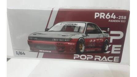 POP RACE 1/64 - NISSAN SILVIA PANDEM S13 - MOONTECH - RED