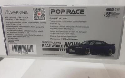 POP RACE 1/64 - NISSAN SKYLINE GT-R R33 NISMO - MIDNIGHT PUR