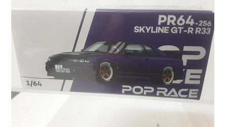 POP RACE 1/64 - NISSAN SKYLINE GT-R R33 NISMO - MIDNIGHT PUR