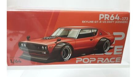 POP RACE 1/64 - NISSAN SKYLINE GT-R V8 DRIFT - KENMERI - ORA