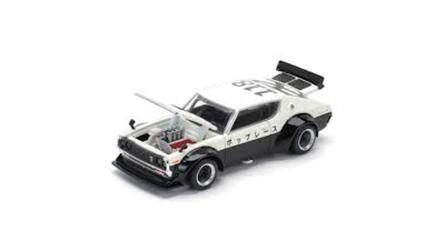 POP RACE 1/64 - NISSAN SKYLINE GT-R V8 DRIFT KPGC110 - KENME