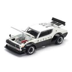 POP RACE 1/64 - NISSAN SKYLINE GT-R V8 DRIFT KPGC110 - KENME