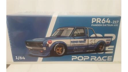 POP RACE 1/64 - PANDEM DATSUN 620 - BLUE