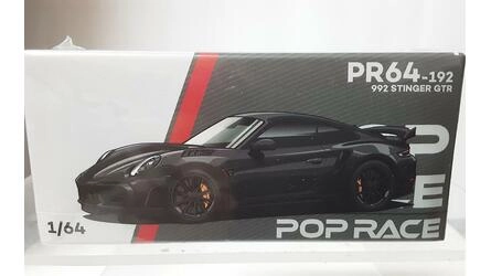 POP RACE 1/64 - PORSCHE 992 STINGER GTR CARBON EDITION REDLI