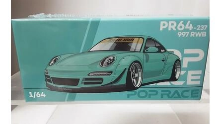 POP RACE 1/64 - PORSCHE RWB 997 - TIFFFANY BLUE