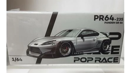 POP RACE 1/64 - TOYOTA - GR86 PANDEM COUPE - 2022 - SILVER