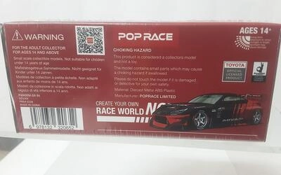POP RACE 1/64 - TOYOTA PANDEM GR86 ADVAN - BLACK / RED