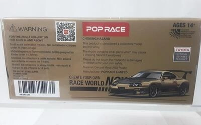 POP RACE 1/64 - TOYOTA SUPRA GT 300 TOP SECRET - CARBON HOOD