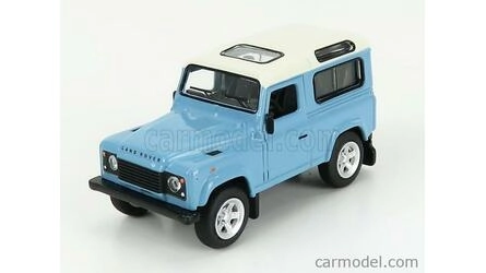 SCHUCO 1/64 - LAND ROVER DEFENDER 90 - 1990 - LIGHT BLUE