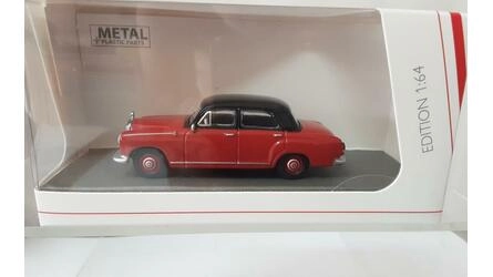 SCHUCO 1/64 - MERCEDES 180 D (W120) - 1954 - RED / BLACK