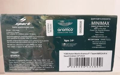 SPARK 1/64 - ASTON MARTIN ARAMCO F1 TEAM AMR-24 - Nº 14 F. A