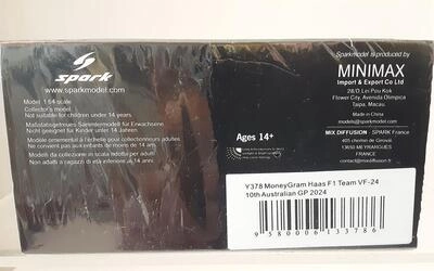 SPARK 1/64 - MONEYGRAM HAAS F1 TEAM VF-24 - Nº 20 K. MAGNUSS
