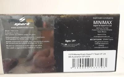 SPARK 1/64 - MONEYGRAM HAAS F1 TEAM VF-24 - Nº 27 N. HULKENB