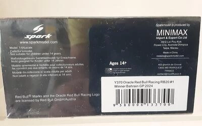SPARK 1/64 - ORACLE RED BULL RACING RB20 - Nº 1 M. VERSTAPPE