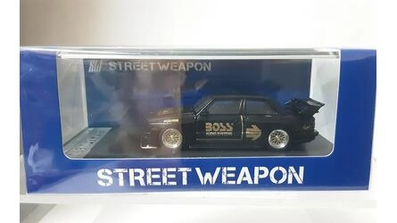 STREET WARRIOR 1/64 - BMW M3 E30 - BOSS - BLACK / GOLD