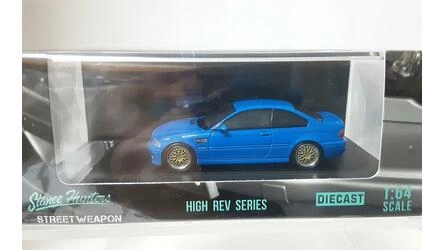 STREET WARRIOR 1/64 - BMW M3 E46 - BLUE METALLIC -  WITH BBS