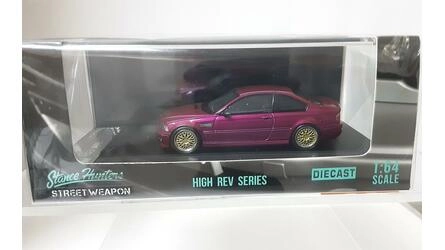 STREET WARRIOR 1/64 - BMW M3 E46 - PURPLE METALLIC -  WITH B