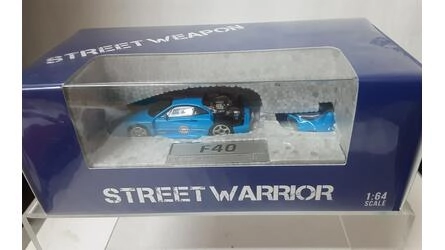 STREET WARRIOR 1/64 - FERRARI F40 - GULF - BLUE